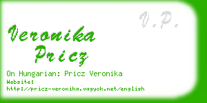 veronika pricz business card